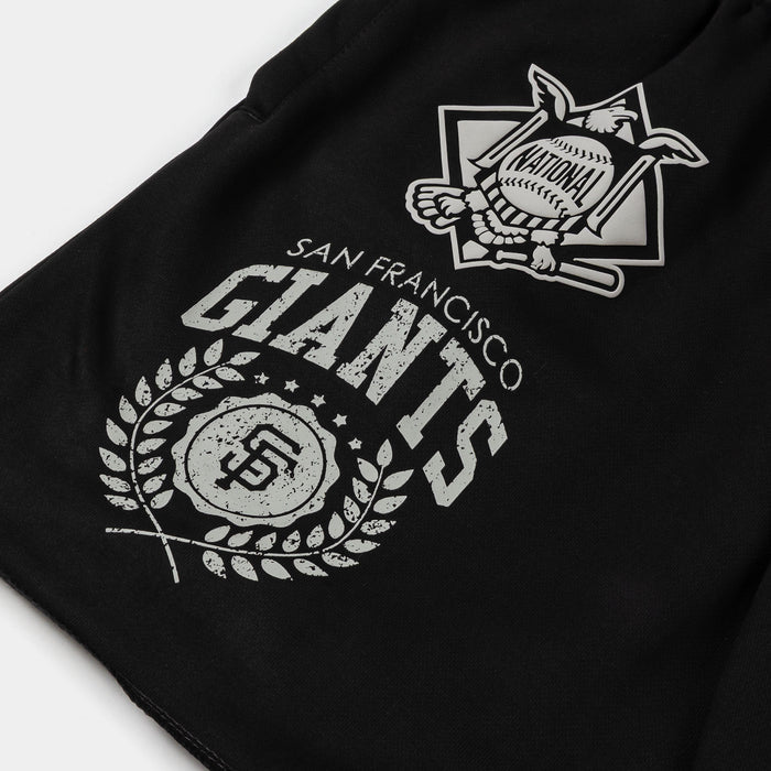 San Francisco Giants Street Team Fleece Mens Shorts (Black/Gray)
