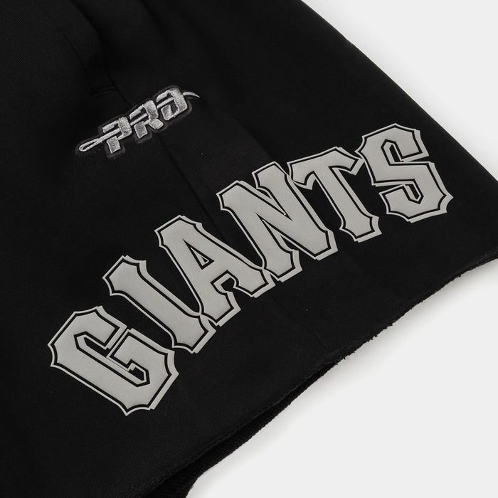 San Francisco Giants Street Team Fleece Mens Shorts (Black/Gray)