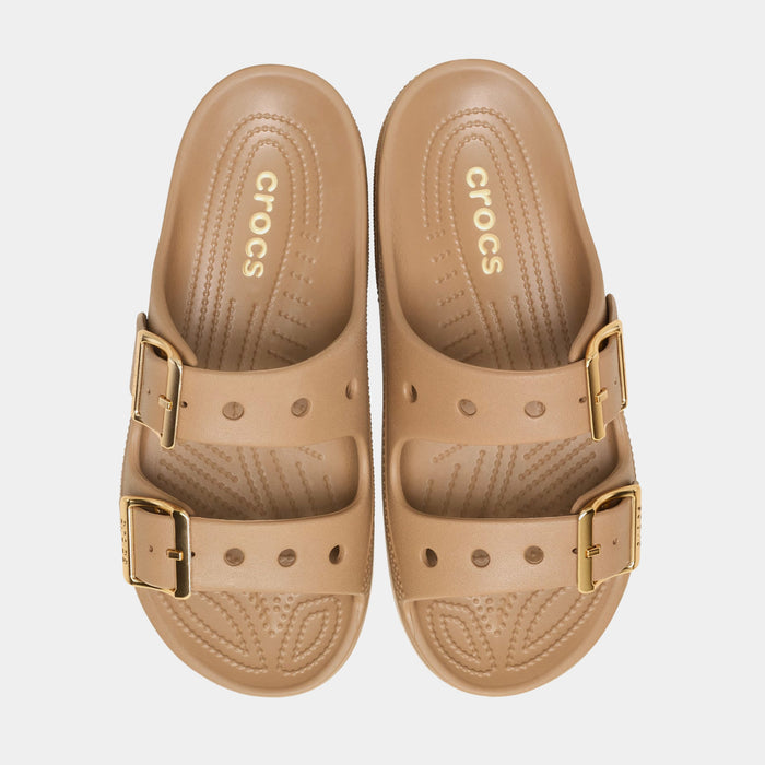 Saturday Metallic Buckle Womens Sandals (Sepia)