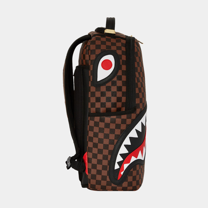 Sawtooth Sharks In Paris Mens Backpack (Brown/Black)