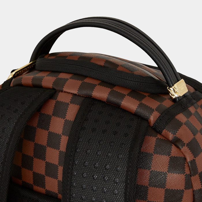 Sawtooth Sharks In Paris Mens Backpack (Brown/Black)