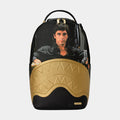 Scarface Embossed Mens Backpack (Black/Gold)