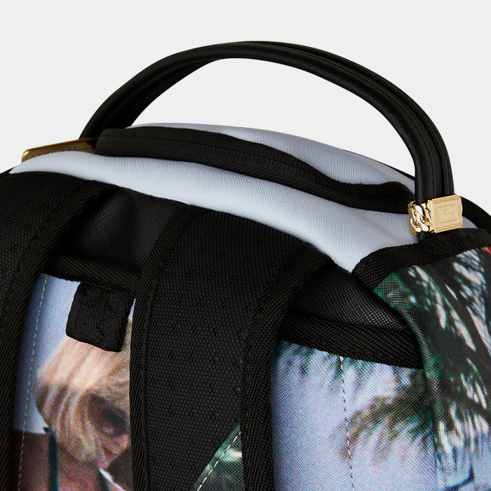 Scarface Tony Montana Chillin Mens Backpack (Blue/Multi Color)