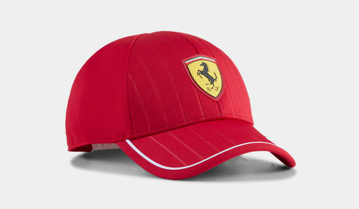 Scuderia Ferrari 2025 Team Baseball Cap Mens Hat (Dark Cherry)