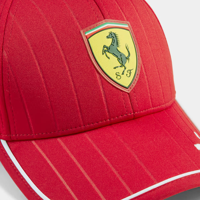 Scuderia Ferrari 2025 Team Baseball Cap Mens Hat (Dark Cherry)