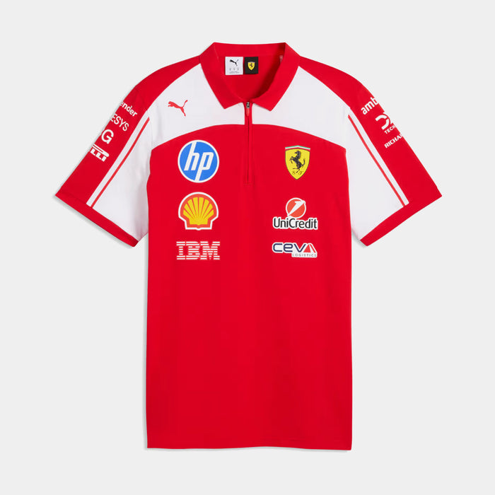 Scuderia Ferrari HP Replica Mens Short Sleeve Shirt (Puma Red)