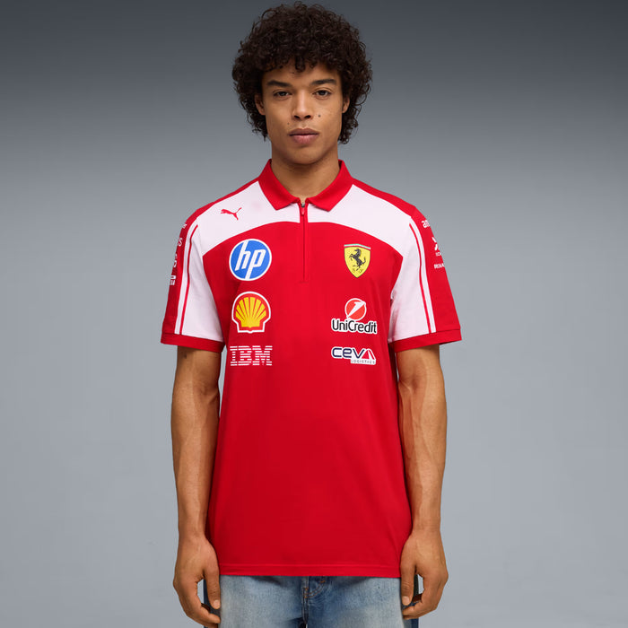 Scuderia Ferrari HP Replica Mens Short Sleeve Shirt (Puma Red)