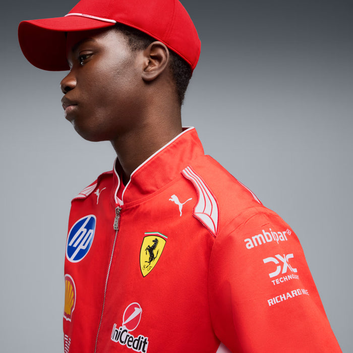 Scuderia Ferrari Replica Drivers Bomber Mens Jacket (Puma Red)