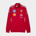 Scuderia Ferrari Team Half Zip Motorsport Mens Jacket (Dark Cherry)