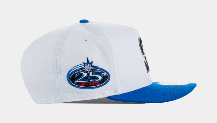 Seattle Mariners 950AF Curve Snapback Mens Hat (White/Blue)