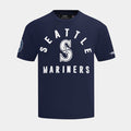Seattle Mariners All Pro Mens Short Sleeve Shirt (Navy/White)