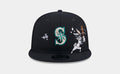 Seattle Mariners x Looney Tunes Bugs 9Fifty Snapback Mens Hat (Navy/White)