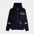 Seattle Seahawks All Pro Fleece Zip Up Mens Hoodie (Navy/White)