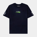 Seattle Seahawks Wave Mens Short Sleeve Shirt (Blue/Green)