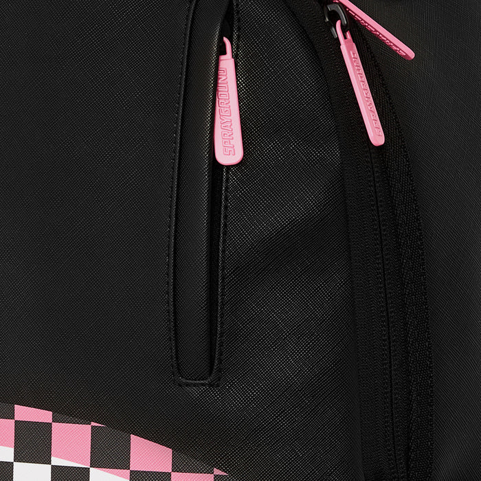 Shark Central Check Sorbet Mens Backpack (Black/Pink)