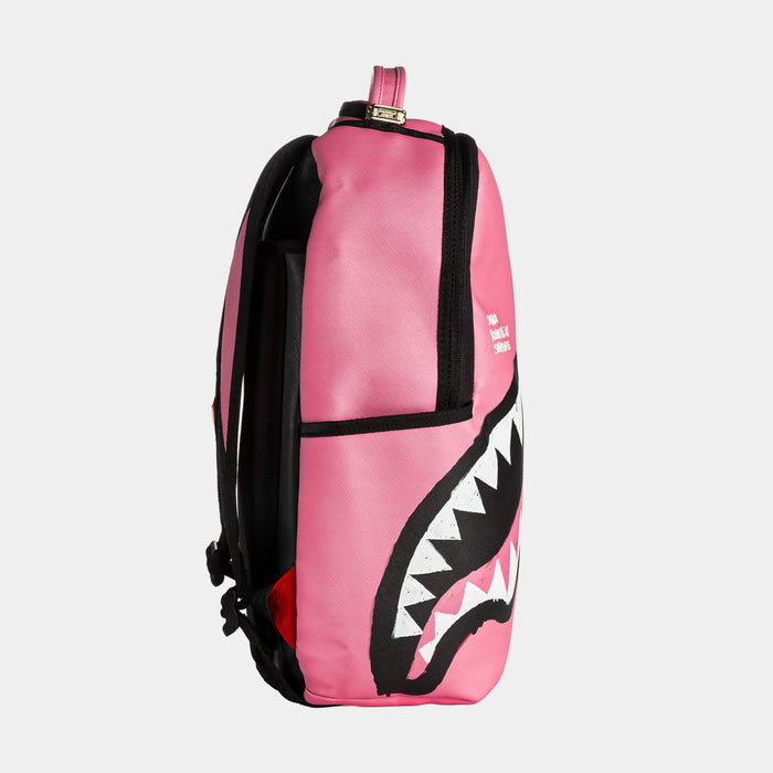 Shark Central Scribble Dibble Mens Backpack (Pink/Black)