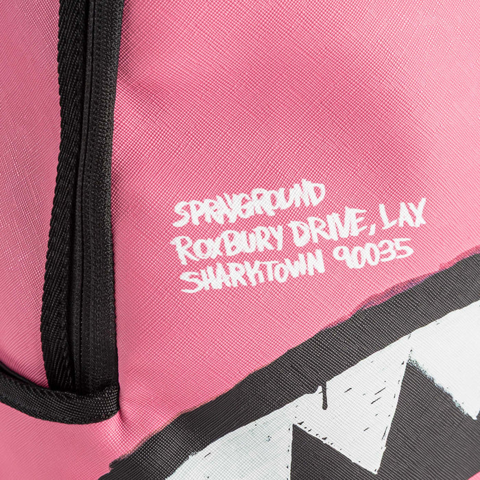 Shark Central Scribble Dibble Mens Backpack (Pink/Black)