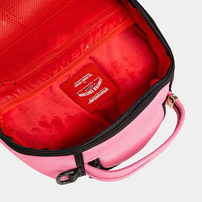 Shark Central Scribble Dibble Mens Backpack (Pink/Black)