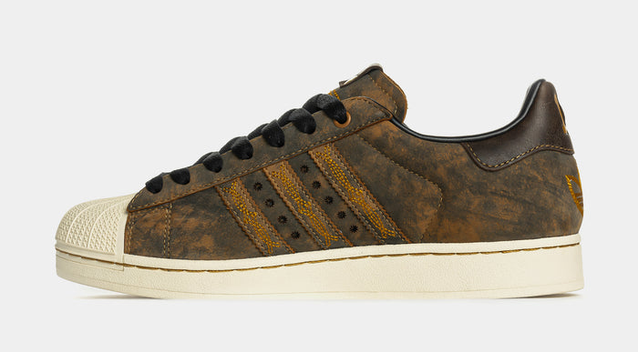 Shoe Palace Exclusive Brock Purdy Adidas Superstar II Mens Lifestyle Shoes (Brown/White)