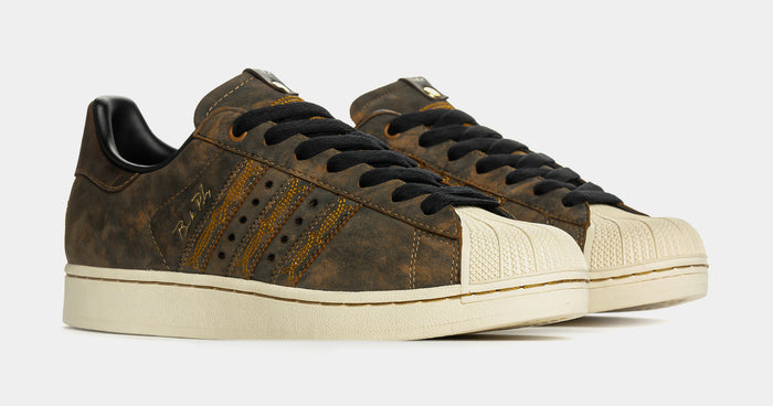 Shoe Palace Exclusive Brock Purdy Adidas Superstar II Mens Lifestyle Shoes (Brown/White)