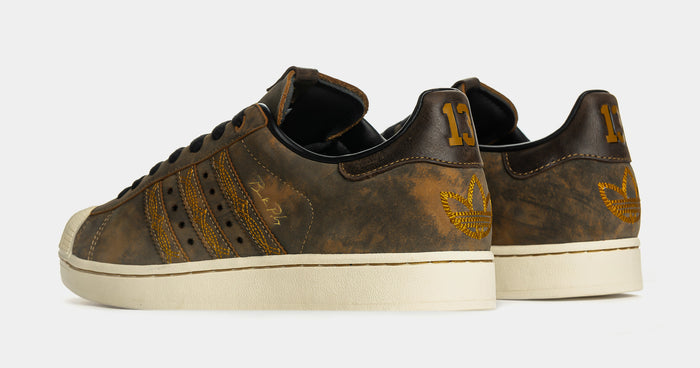 Shoe Palace Exclusive Brock Purdy Adidas Superstar II Mens Lifestyle Shoes (Brown/White)