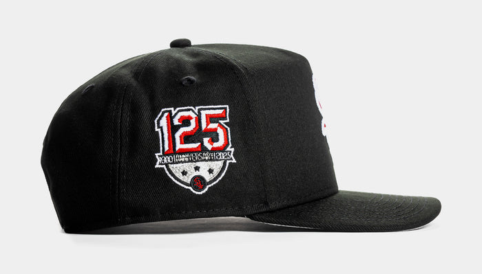 Shoe Palace Exclusive Chicago White Sox Black Red 9Fifty AF Snapback Mens Hat (Black/Red)