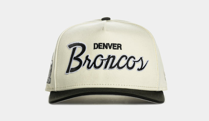 Shoe Palace Exclusive Denver Broncos Script 950AF Snapback Mens Hat (Chrome/Black)