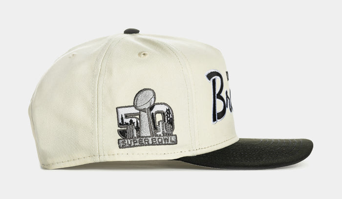 Shoe Palace Exclusive Denver Broncos Script 950AF Snapback Mens Hat (Chrome/Black)