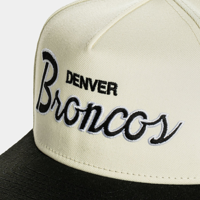 Shoe Palace Exclusive Denver Broncos Script 950AF Snapback Mens Hat (Chrome/Black)