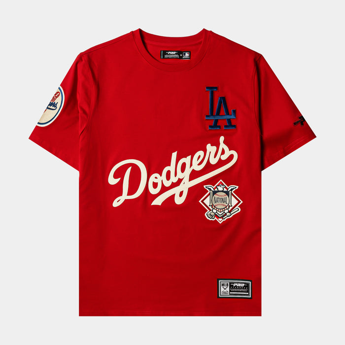 Shoe Palace Exclusive Dodgers Originals Mens Short Sleeve Shirt (Red/White)