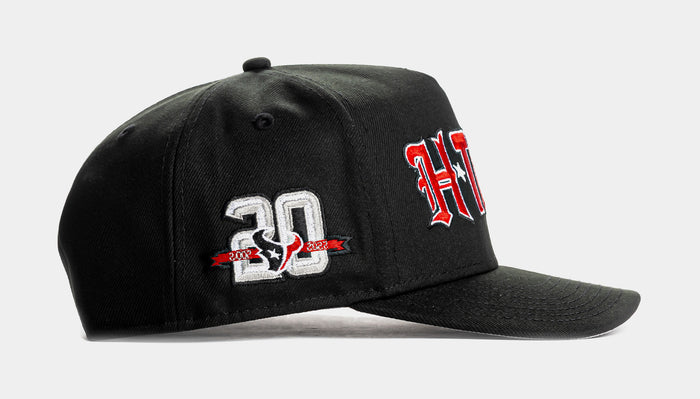 Shoe Palace Exclusive Houston Texans Black Red 9Fifty AF Snapback Mens Hat (Black/Red)