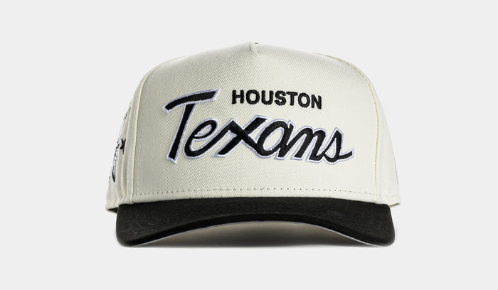Shoe Palace Exclusive Houston Texans Script 950AF Snapback Mens Hat (Chrome/Black)