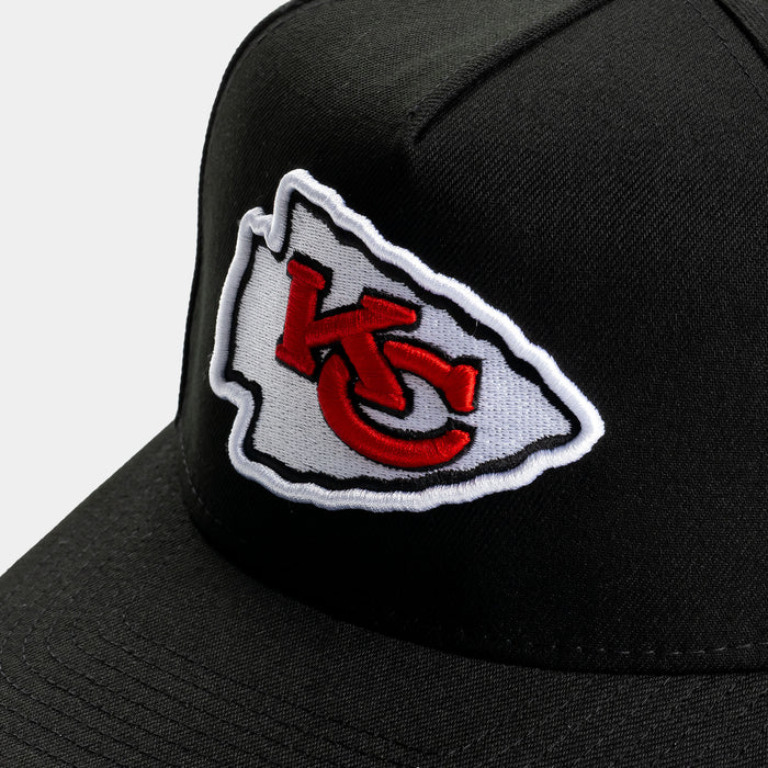 Shoe Palace Exclusive Kansas City Chiefs Black Red 9Fifty AF Snapback Mens Hat (Black/Red)