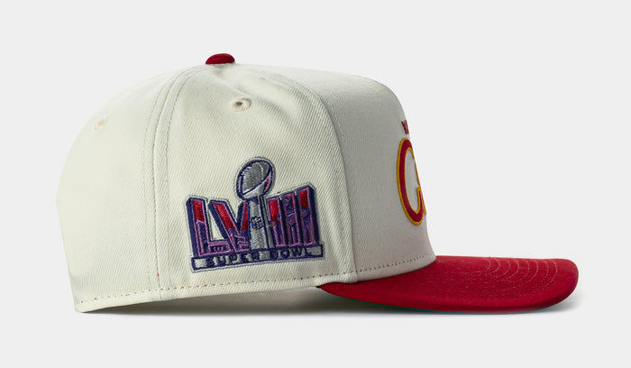 Shoe Palace Exclusive Kansas City Script 950AF Snapback Mens Hat (Chrome/Red)