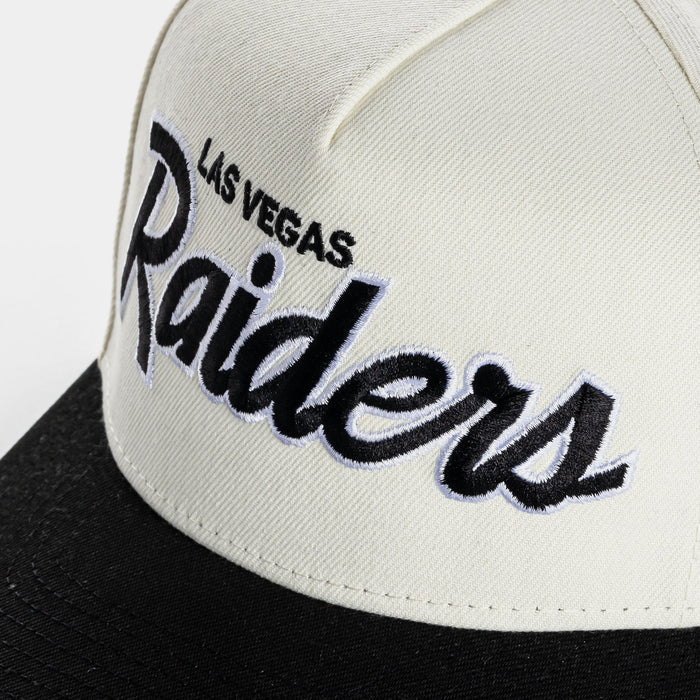 Shoe Palace Exclusive Las Vegas Raiders Script 950AF Snapback Mens Hat (Chrome/Black)