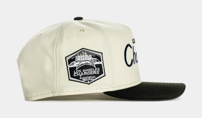 Shoe Palace Exclusive Los Angeles Chargers Script 950AF Snapback Mens Hat (Chrome/Black)