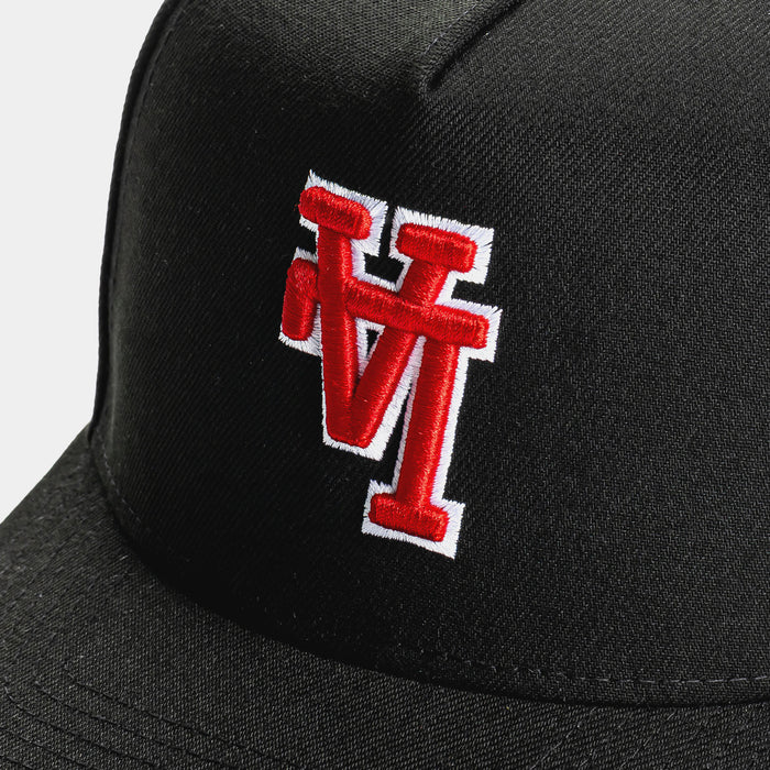 Shoe Palace Exclusive Los Angeles Dodgers Black Red 9Fifty AF Snapback Mens Hat (Black/Red)