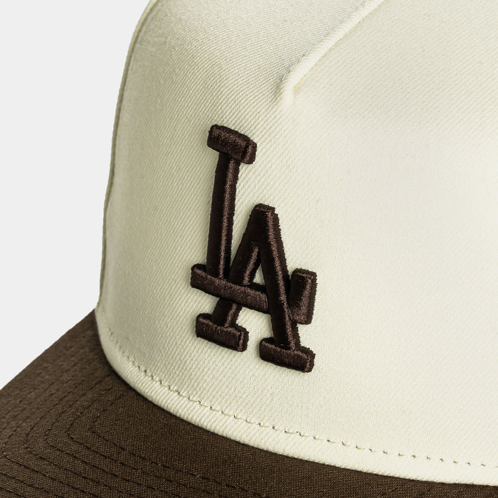 Shoe Palace Exclusive Los Angeles Dodgers Ohtani 950AF Spapback Mens Hat (Chrome/Brown)