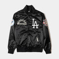 Shoe Palace Exclusive Los Angeles Dodgers Originals Satin Mens Jacket (Black/White)