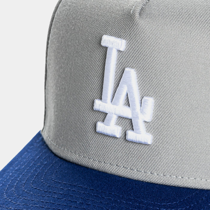 Shoe Palace Exclusive Los Angeles Dodgers Stadium Patch 950AF Snapback Mens Hat (Grey/Blue)