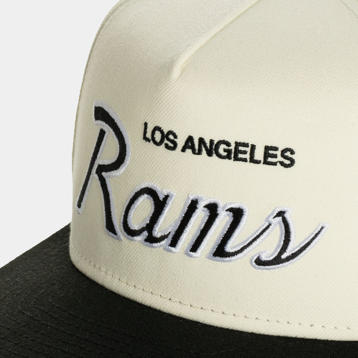 Shoe Palace Exclusive Los Angeles Rams Script 950AF Snapback Mens Hat (Chrome/Black)