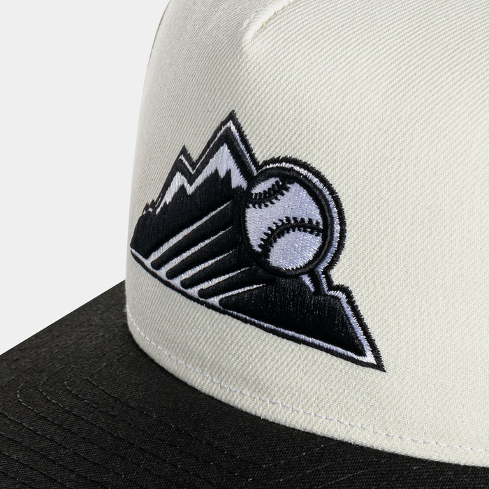 Shoe Palace Exclusive MLB Colorado Rockies 950AF Snapback Mens Hat (Chrome/Black)