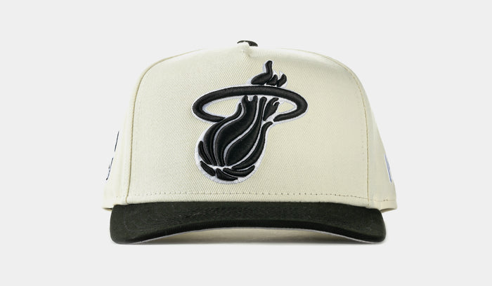 Shoe Palace Exclusive NBA Miami Heat 950AF Snapback Mens Hat (Chrome/Black)