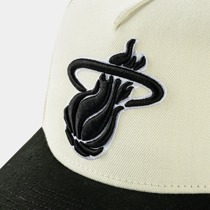 Shoe Palace Exclusive NBA Miami Heat 950AF Snapback Mens Hat (Chrome/Black)