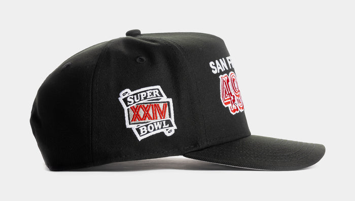 Shoe Palace Exclusive San Francisco 49ers Black Red 9Fifty AF Snapback Mens Hat (Black/Red)