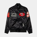 Shoe Palace Exclusive San Francisco 49ers Original Satin Mens Jacket (Black/White)
