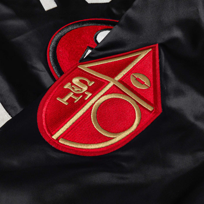 Shoe Palace Exclusive San Francisco 49ers Original Satin Mens Jacket (Black/White)