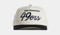 Shoe Palace Exclusive San Francisco 49ers Script 950AF Snapback Mens Hat (Chrome/Black)