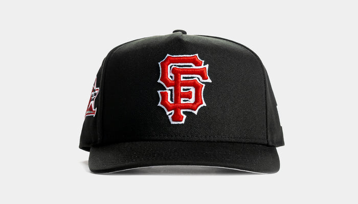 Shoe Palace Exclusive San Francisco Giants Black Red 9Fifty AF Snapback Mens Hat (Black/Red)