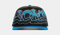 Shoe Palace x New Era NFL 90s Graffiti Exclusive Detroit Lions Snapback Mens Hat (Black/Blue)